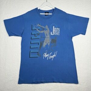Vintage 90s Duke University Basketball Shirt Size Large Blue - Play Tough